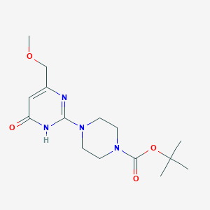 Tert-butyl 4-[4-(methoxymethyl)-6-oxo-1,6-dihydropyrimidin-2-yl]piperazine-1-carboxylate