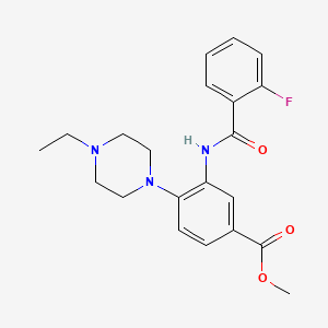 Methyl 4-(4-ethylpiperazin-1-yl)-3-[(2-fluorobenzoyl)amino]benzoate