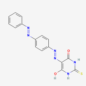 5-(2-{4-[(E)-phenyldiazenyl]phenyl}hydrazinylidene)-2-thioxodihydropyrimidine-4,6(1H,5H)-dione