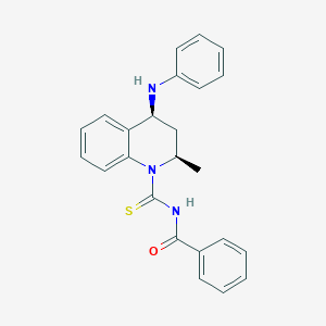 N-{[(2R,4S)-2-methyl-4-(phenylamino)-3,4-dihydroquinolin-1(2H)-yl]carbonothioyl}benzamide