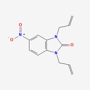 5-Nitro-1,3-bis(prop-2-EN-1-YL)-1,3-benzodiazol-2-one