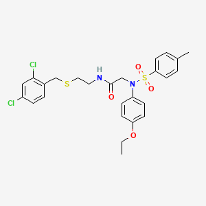 N-{2-[(2,4-dichlorobenzyl)sulfanyl]ethyl}-N~2~-(4-ethoxyphenyl)-N~2~-[(4-methylphenyl)sulfonyl]glycinamide