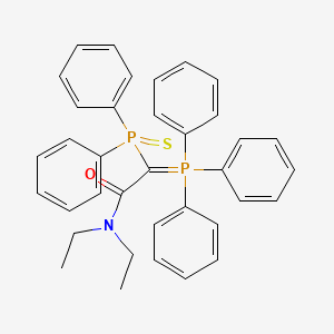 molecular formula C36H35NOP2S B12495166 2-(diphenylphosphorothioyl)-N,N-diethyl-2-(triphenyl-lambda~5~-phosphanylidene)acetamide 