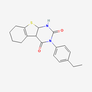 3-(4-ethylphenyl)-4a,5,6,7,8,9a-hexahydro[1]benzothieno[2,3-d]pyrimidine-2,4(1H,3H)-dione