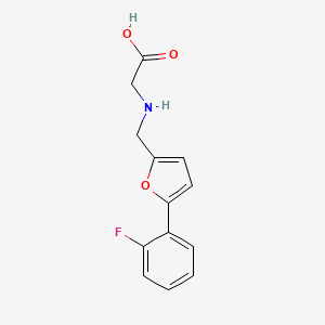 ({[5-(2-Fluorophenyl)-2-furyl]methyl}amino)acetic acid