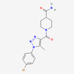 1-{[1-(4-bromophenyl)-5-methyl-1H-1,2,3-triazol-4-yl]carbonyl}piperidine-4-carboxamide