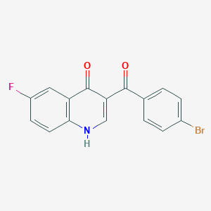 molecular formula C16H9BrFNO2 B12495200 3-[(4-bromophenyl)carbonyl]-6-fluoroquinolin-4(1H)-one 