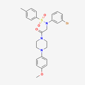 N-(3-bromophenyl)-N-{2-[4-(4-methoxyphenyl)piperazin-1-yl]-2-oxoethyl}-4-methylbenzenesulfonamide