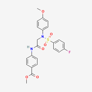 methyl 4-({N-[(4-fluorophenyl)sulfonyl]-N-(4-methoxyphenyl)glycyl}amino)benzoate