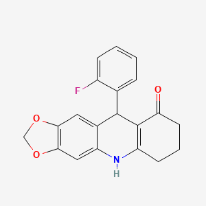 10-(2-fluorophenyl)-6,7,8,10-tetrahydro[1,3]dioxolo[4,5-b]acridin-9(5H)-one