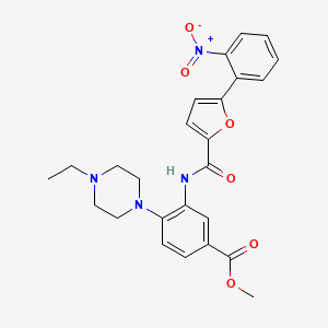 Methyl 4-(4-ethylpiperazin-1-yl)-3-({[5-(2-nitrophenyl)furan-2-yl]carbonyl}amino)benzoate