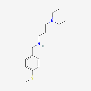 molecular formula C15H26N2S B12495279 N,N-diethyl-N'-[4-(methylsulfanyl)benzyl]propane-1,3-diamine 