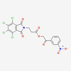 2-(3-nitrophenyl)-2-oxoethyl 3-(4,5,6,7-tetrachloro-1,3-dioxo-1,3-dihydro-2H-isoindol-2-yl)propanoate