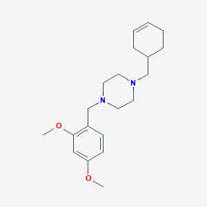 1-(Cyclohex-3-en-1-ylmethyl)-4-(2,4-dimethoxybenzyl)piperazine