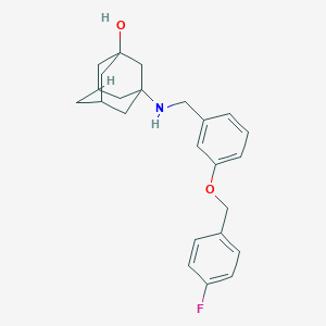 3-[({3-[(4-Fluorophenyl)methoxy]phenyl}methyl)amino]adamantan-1-ol