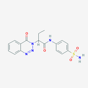 2-(4-oxo-1,2,3-benzotriazin-3(4H)-yl)-N-(4-sulfamoylphenyl)butanamide