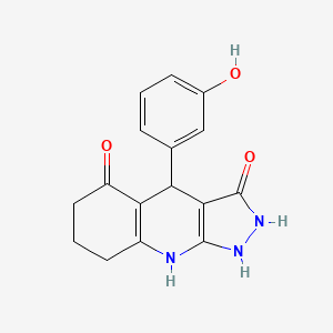 3-hydroxy-4-(3-hydroxyphenyl)-1,4,6,7,8,9-hexahydro-5H-pyrazolo[3,4-b]quinolin-5-one