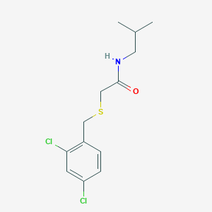 molecular formula C13H17Cl2NOS B12495520 2-[(2,4-dichlorobenzyl)sulfanyl]-N-(2-methylpropyl)acetamide 