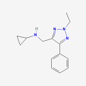 N-[(2-ethyl-5-phenyl-2H-1,2,3-triazol-4-yl)methyl]cyclopropanamine