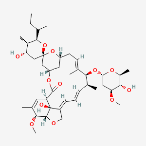 molecular formula C42H64O12 B1249555 Avermectin A2a monosaccharide 