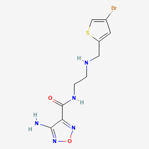 molecular formula C10H12BrN5O2S B12495570 4-amino-N-(2-{[(4-bromothiophen-2-yl)methyl]amino}ethyl)-1,2,5-oxadiazole-3-carboxamide 