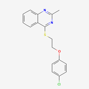 4-{[2-(4-Chlorophenoxy)ethyl]sulfanyl}-2-methylquinazoline