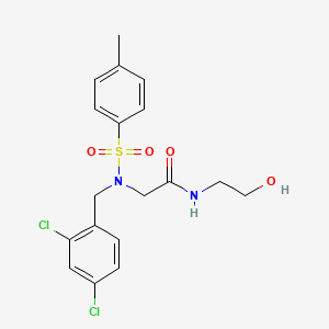 N~2~-(2,4-dichlorobenzyl)-N-(2-hydroxyethyl)-N~2~-[(4-methylphenyl)sulfonyl]glycinamide