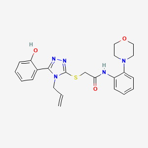 2-{[5-(2-hydroxyphenyl)-4-(prop-2-en-1-yl)-4H-1,2,4-triazol-3-yl]sulfanyl}-N-[2-(morpholin-4-yl)phenyl]acetamide