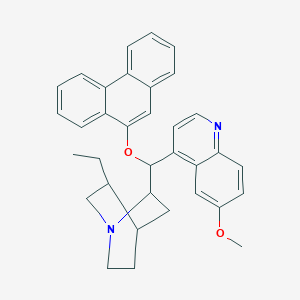 molecular formula C34H34N2O2 B12495684 (9S)-10,11-Dihydro-6'-methoxy-9-(9-phenanthrenyloxy)cinchonan 