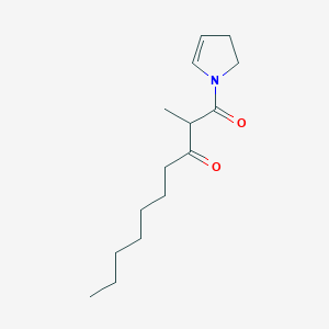 molecular formula C15H25NO2 B1249569 1-(2,3-dihydro-1H-pyrrol-1-yl)-2-methyldecane-1,3-dione 