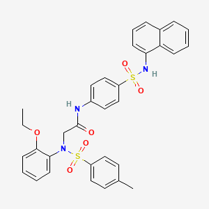 N~2~-(2-ethoxyphenyl)-N~2~-[(4-methylphenyl)sulfonyl]-N-[4-(naphthalen-1-ylsulfamoyl)phenyl]glycinamide