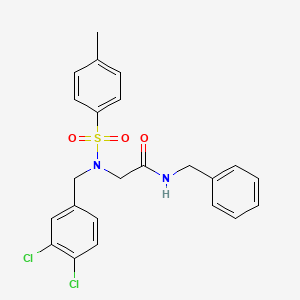 N-benzyl-N~2~-(3,4-dichlorobenzyl)-N~2~-[(4-methylphenyl)sulfonyl]glycinamide