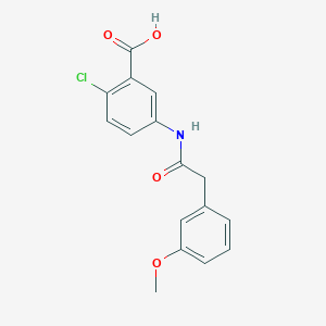 2-Chloro-5-[2-(3-methoxyphenyl)acetamido]benzoic acid