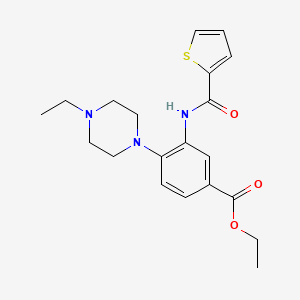 Ethyl 4-(4-ethylpiperazin-1-yl)-3-[(thiophen-2-ylcarbonyl)amino]benzoate