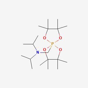 N-[(2,2,3,3,7,7,8,8-octamethyl-1,4,6,9-tetraoxa-5lambda~5~-phosphaspiro[4.4]non-5-yl)methyl]-N-(propan-2-yl)propan-2-amine