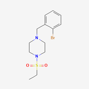 molecular formula C13H19BrN2O2S B12495729 1-(2-Bromobenzyl)-4-(ethylsulfonyl)piperazine 