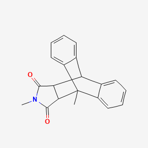 1,17-Dimethyl-17-azapentacyclo[6.6.5.0~2,7~.0~9,14~.0~15,19~]nonadeca-2,4,6,9,11,13-hexaene-16,18-dione (non-preferred name)