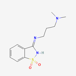 N'-(1,1-dioxido-1,2-benzothiazol-3-yl)-N,N-dimethylpropane-1,3-diamine