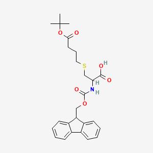 molecular formula C26H31NO6S B12495769 Fmoc-L-Cys(tert-butoxycarbonylpropyl)-OH 