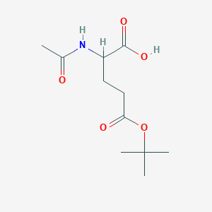 molecular formula C11H19NO5 B12495777 2-acetamido-5-[(2-methylpropan-2-yl)oxy]-5-oxopentanoic acid 