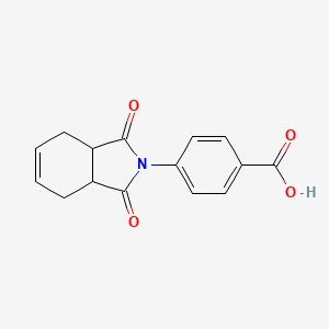 molecular formula C15H13NO4 B12495788 4-(1,3-dioxo-3a,4,7,7a-tetrahydroisoindol-2-yl)benzoic Acid CAS No. 55099-07-5