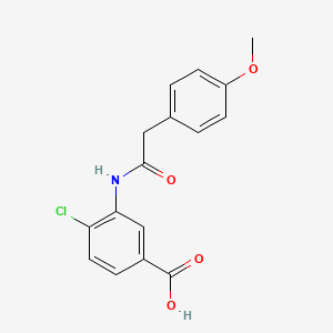 4-Chloro-3-{[(4-methoxyphenyl)acetyl]amino}benzoic acid