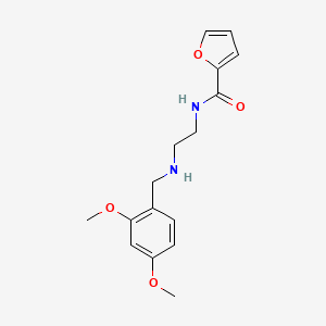 molecular formula C16H20N2O4 B12495846 N-{2-[(2,4-dimethoxybenzyl)amino]ethyl}furan-2-carboxamide 