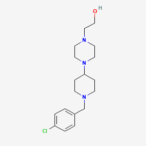 molecular formula C18H28ClN3O B12495863 2-{4-[1-(4-Chlorobenzyl)piperidin-4-yl]piperazin-1-yl}ethanol 