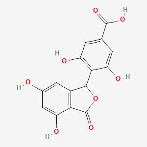 molecular formula C15H10O8 B1249587 Cryphonectric acid 
