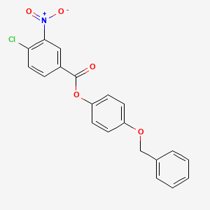 4-(Benzyloxy)phenyl 4-chloro-3-nitrobenzoate