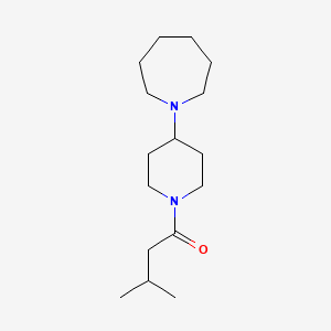 1-[4-(Azepan-1-yl)piperidin-1-yl]-3-methylbutan-1-one