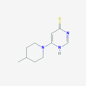 6-(4-methylpiperidin-1-yl)pyrimidine-4(3H)-thione