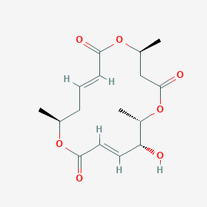 molecular formula C16H22O7 B1249591 Macrosphelide C 