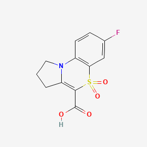 7-fluoro-5,5-dioxo-2,3-dihydro-1H-pyrrolo[2,1-c][1,4]benzothiazine-4-carboxylic acid